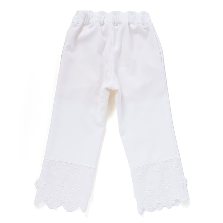 立体花綿刺しゅうレースセットアップ(95~150cm) | BeBe Petits Pois Vert | 詳細画像12 