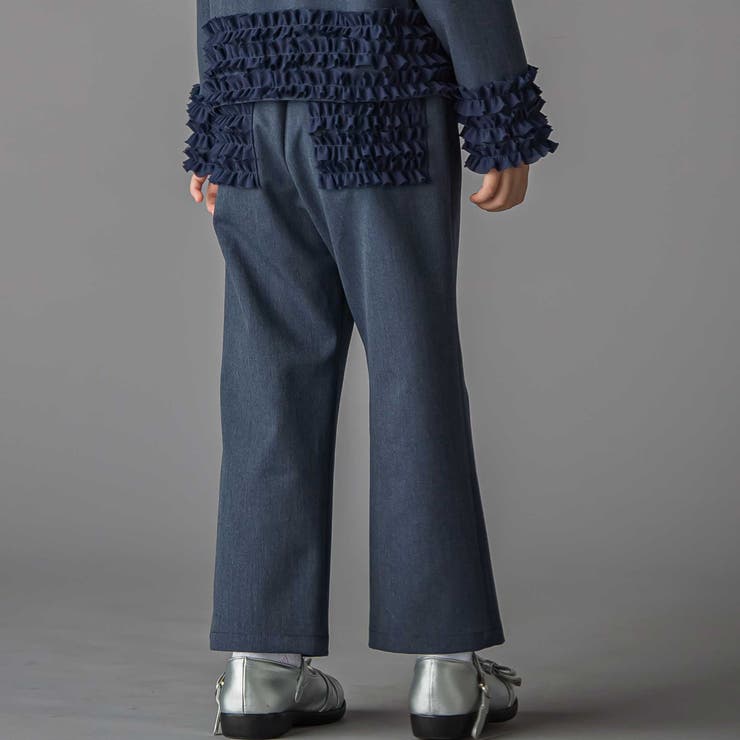シフォンフリルブラウス+ロングパンツセットアップ(95~150cm) | BeBe Petits Pois Vert | 詳細画像5 