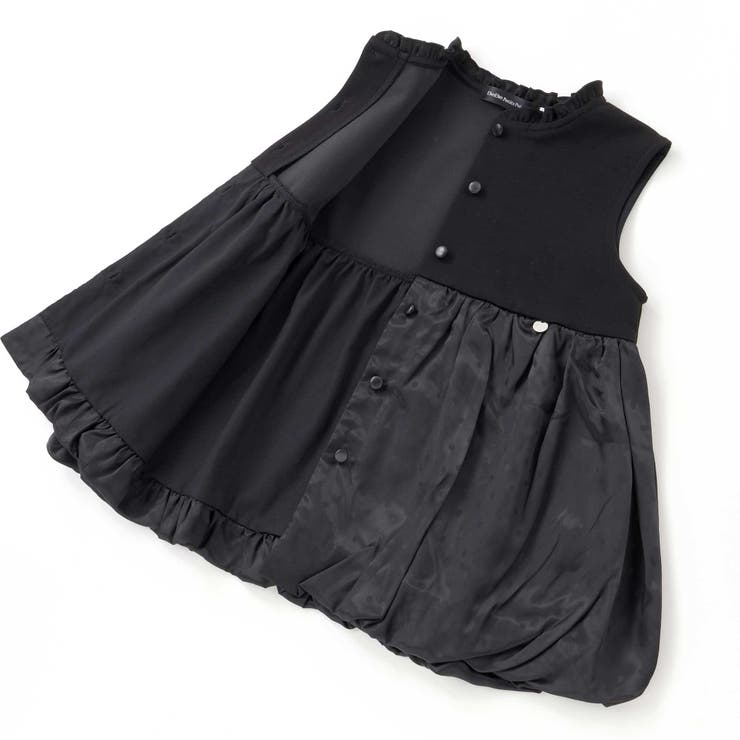 ドット切り替えバルーンジレ+ポンチパンツセットアップ(95~150cm) | BeBe Petits Pois Vert | 詳細画像16 