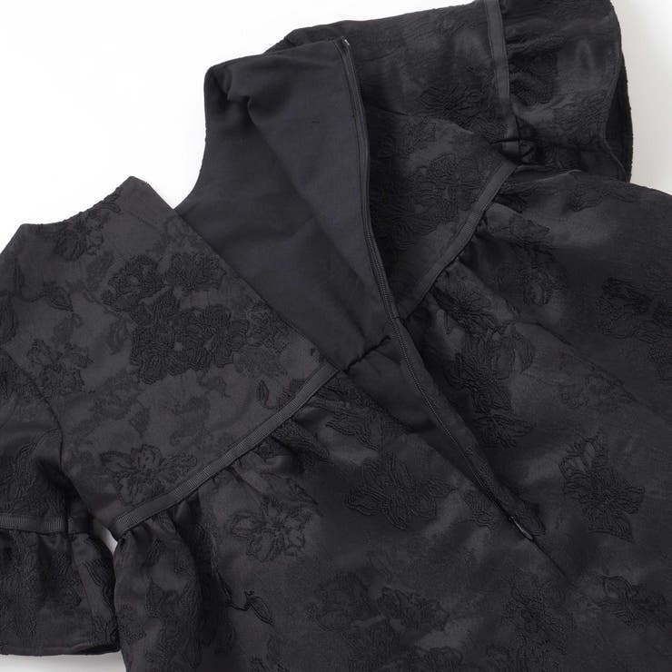 【お揃い】花刺しゅうジャガードワンピース+リブタートル2点セット(95~150c… | BeBe Petits Pois Vert | 詳細画像13 