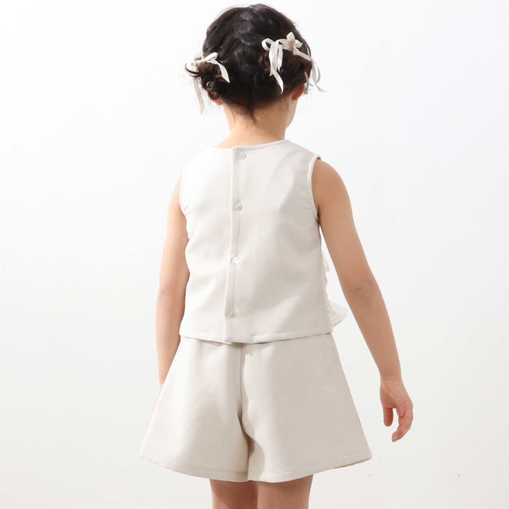 ストライプリボンセットアップ(95~150cm) | BeBe Petits Pois Vert | 詳細画像5 