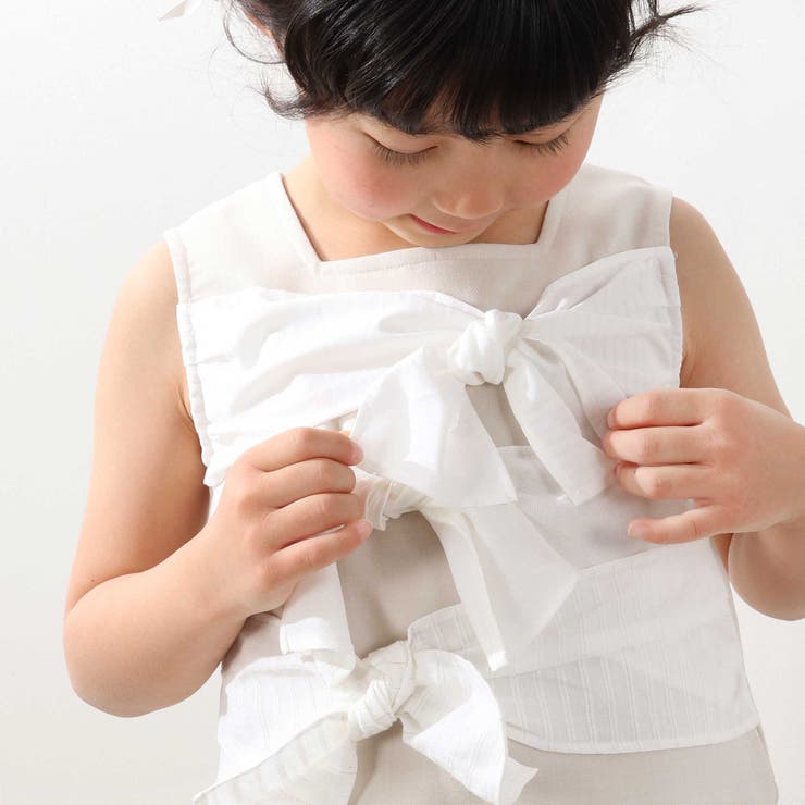 ストライプリボンセットアップ(95~150cm) | BeBe Petits Pois Vert | 詳細画像6 