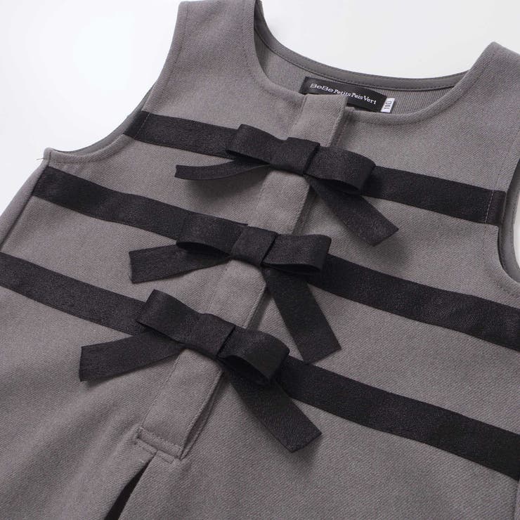 3段リボンAラインジャンパースカート(95~150cm) | BeBe Petits Pois Vert | 詳細画像12 