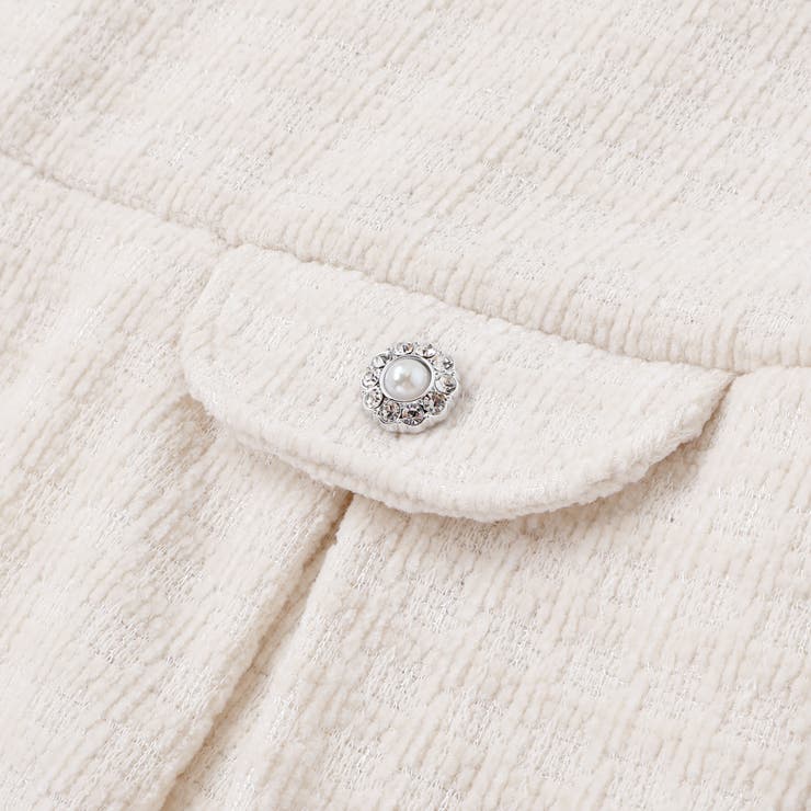 Aラインニットツイードジャンパースカート(95~150cm) | BeBe Petits Pois Vert | 詳細画像13 