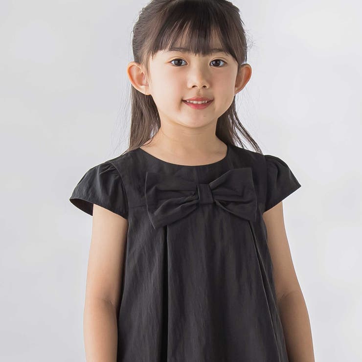 センターリボンバルーンシルエットワンピース(95~150cm) | BeBe Petits Pois Vert | 詳細画像6 