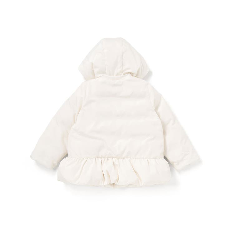 フリル襟スカラップタフタダウンコート(95~160cm) | BeBe Petits Pois Vert | 詳細画像12