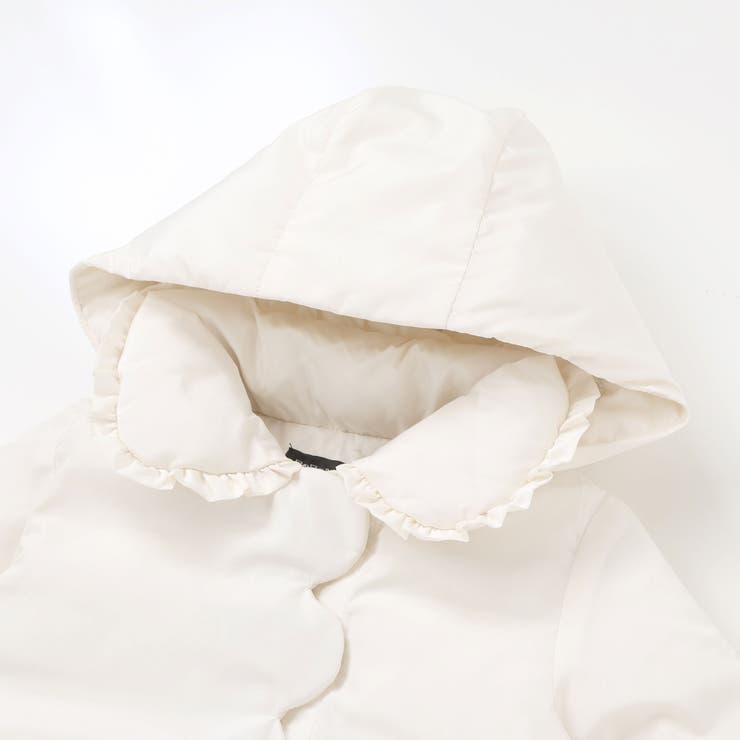 フリル襟スカラップタフタダウンコート(95~160cm) | BeBe Petits Pois Vert | 詳細画像13