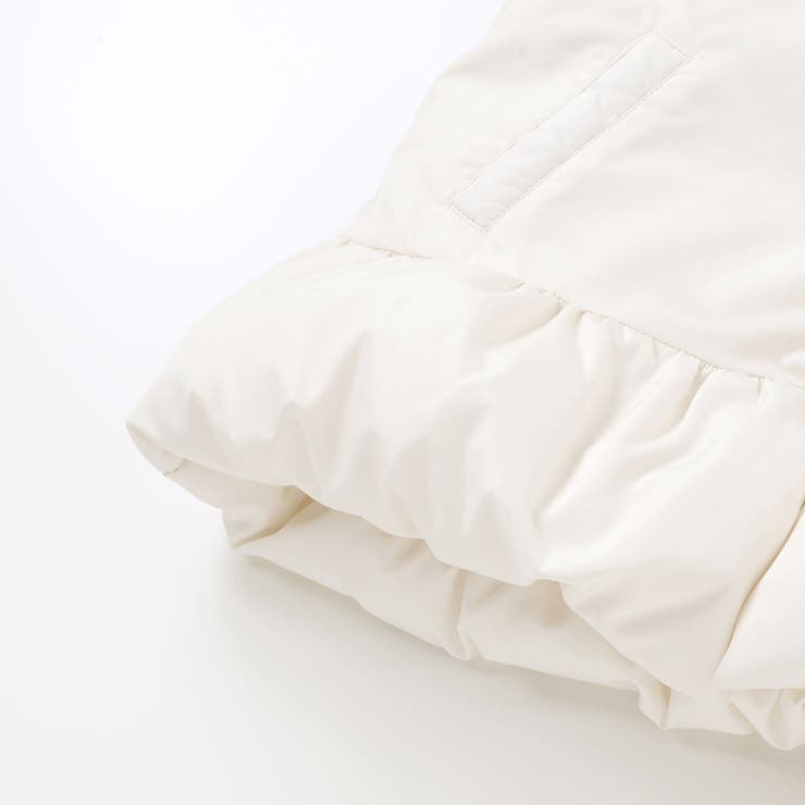 フリル襟スカラップタフタダウンコート(95~160cm) | BeBe Petits Pois Vert | 詳細画像21