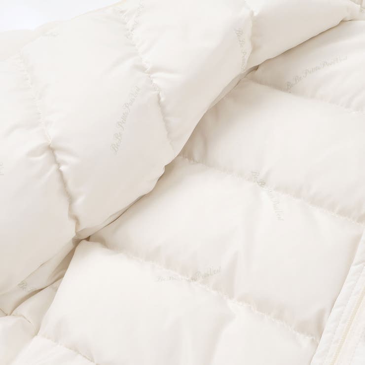 フリル襟スカラップタフタダウンコート(95~160cm) | BeBe Petits Pois Vert | 詳細画像23