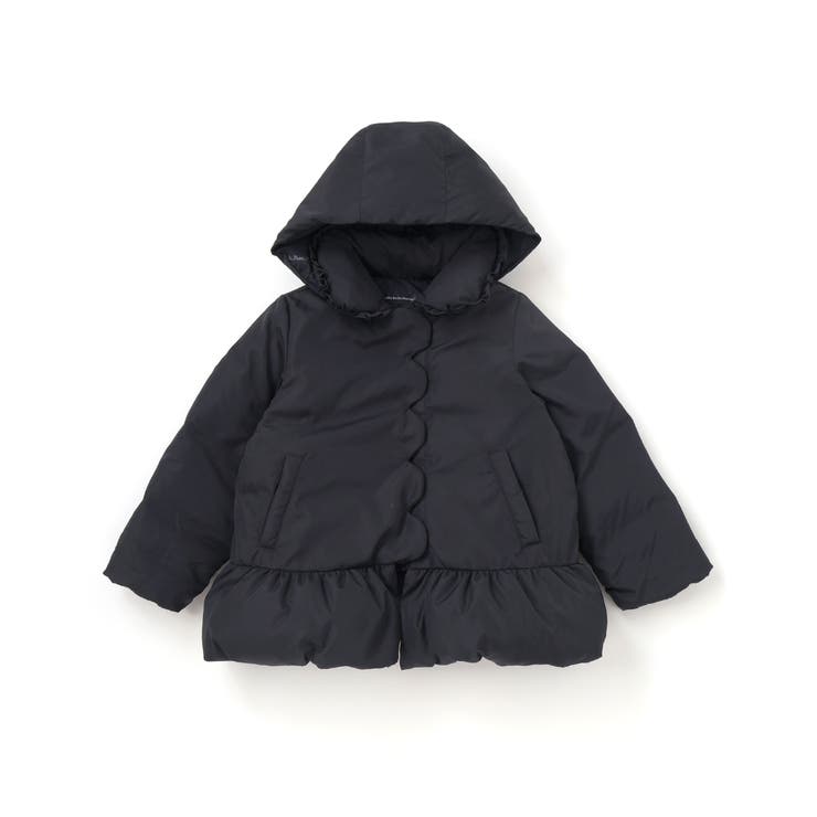 フリル襟スカラップタフタダウンコート(95~160cm) | BeBe Petits Pois Vert | 詳細画像25