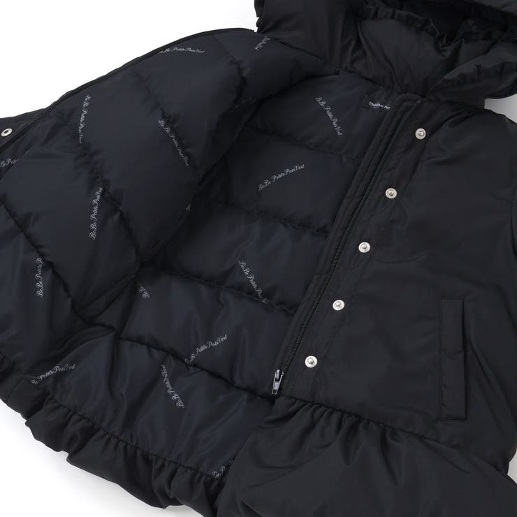 フリル襟スカラップタフタダウンコート(95~160cm) | BeBe Petits Pois Vert | 詳細画像28