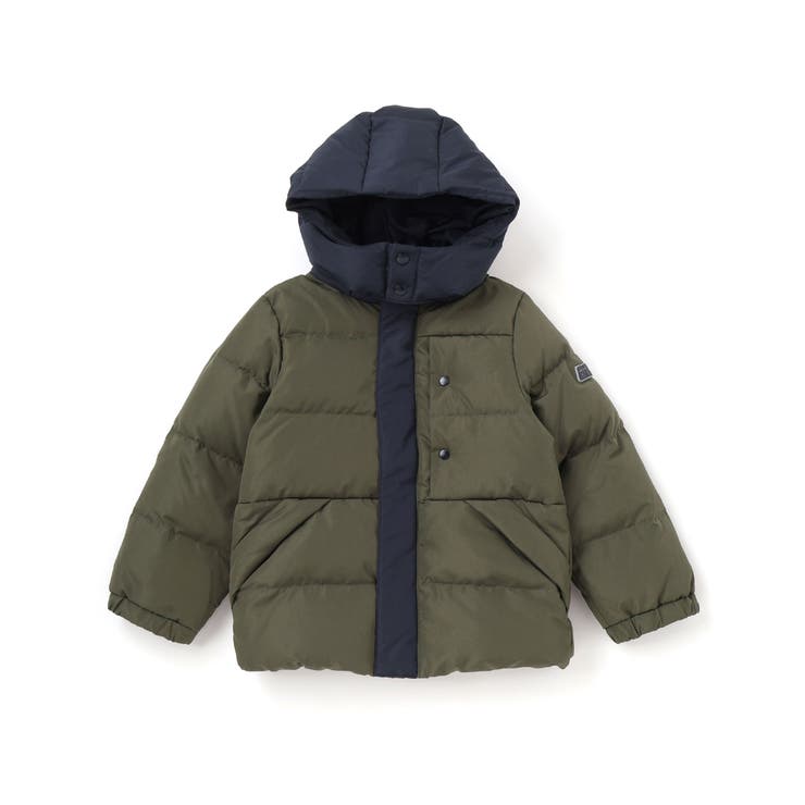 配色タフタ切り替えダウンコート(95~160cm) | BeBe Petits Pois Vert | 詳細画像12 