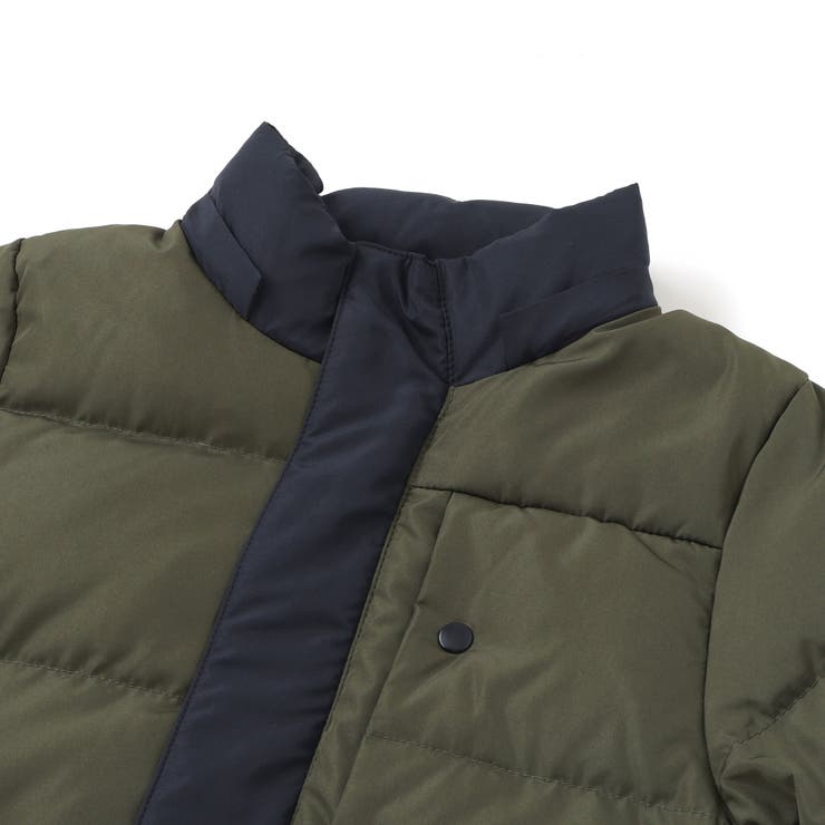 配色タフタ切り替えダウンコート(95~160cm) | BeBe Petits Pois Vert | 詳細画像16 