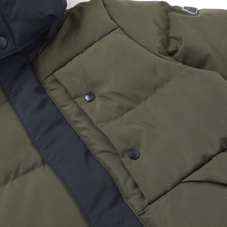 配色タフタ切り替えダウンコート(95~160cm) | BeBe Petits Pois Vert | 詳細画像17 