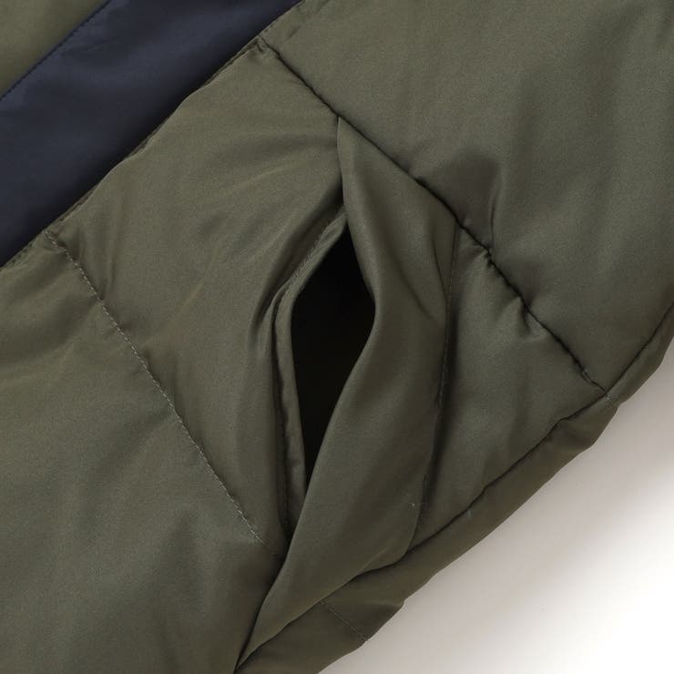 配色タフタ切り替えダウンコート(95~160cm) | BeBe Petits Pois Vert | 詳細画像20 