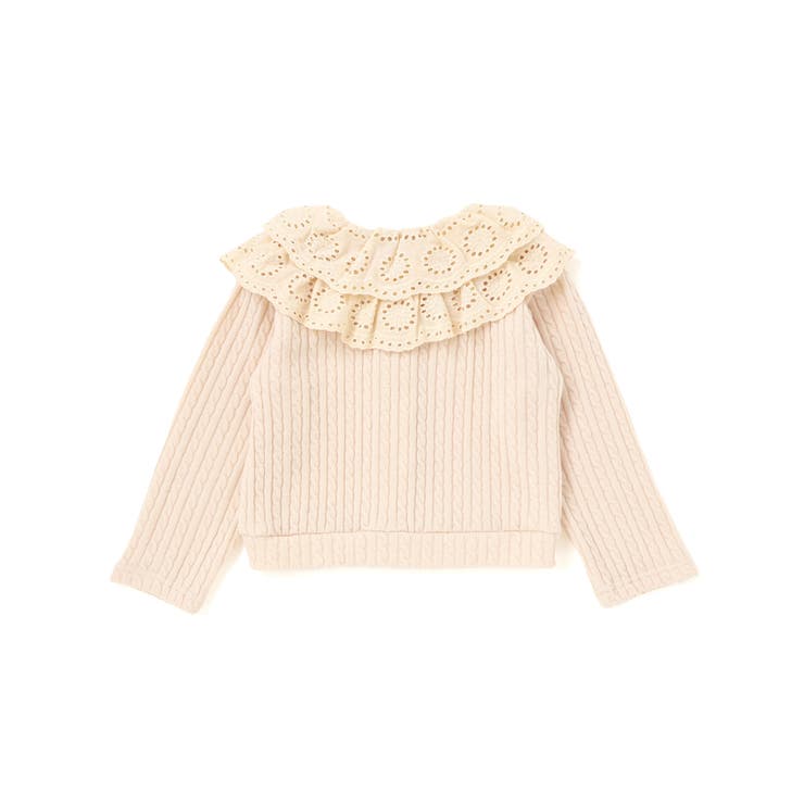 なわ編みニット襟フリルカーディガン(95~150cm) | BeBe Petits Pois Vert | 詳細画像11 
