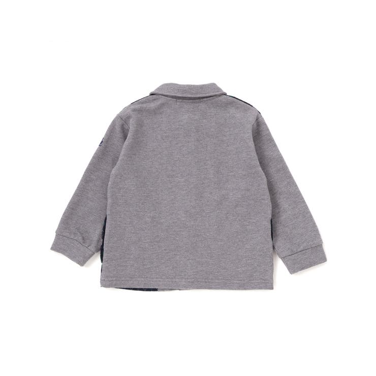 【お揃い】アーガイル+裏毛切り替え襟付きカーディガン(95~150cm) | BeBe Petits Pois Vert | 詳細画像9 