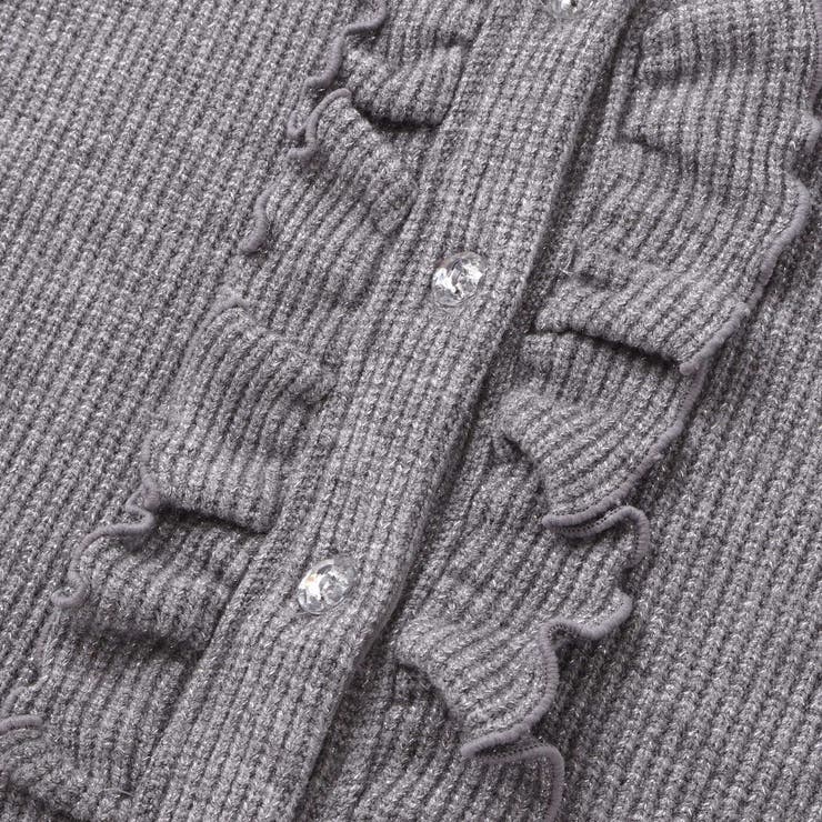 ラメニットフリルカーディガン(95~160cm) | BeBe Petits Pois Vert | 詳細画像17 