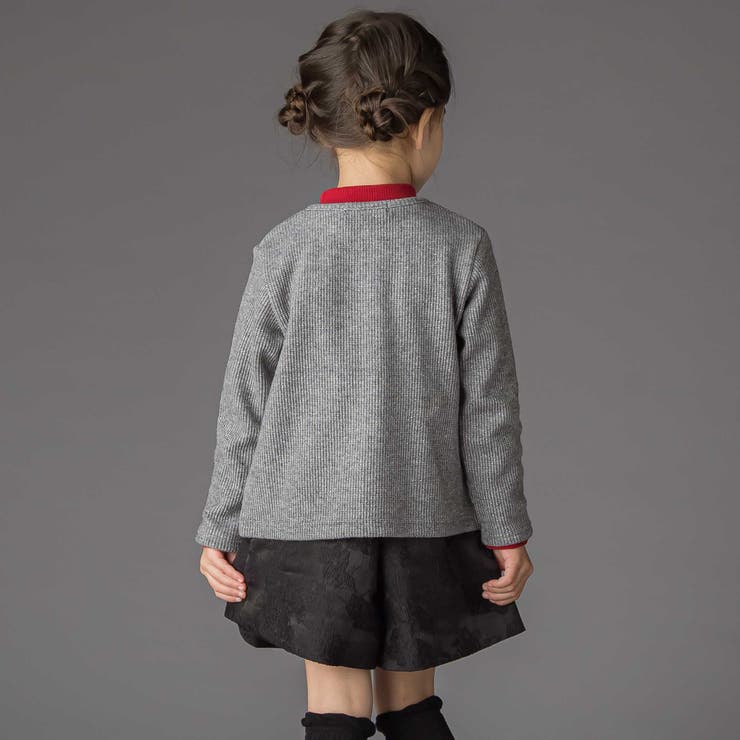 ラメニットフリルカーディガン(95~160cm) | BeBe Petits Pois Vert | 詳細画像6 