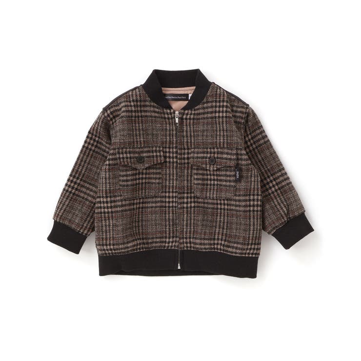 チェック起毛ジップブルゾン(95~150cm) | BeBe Petits Pois Vert | 詳細画像10 