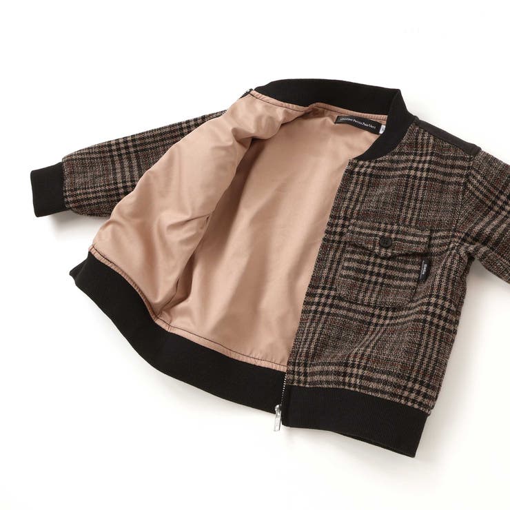 チェック起毛ジップブルゾン(95~150cm) | BeBe Petits Pois Vert | 詳細画像17 