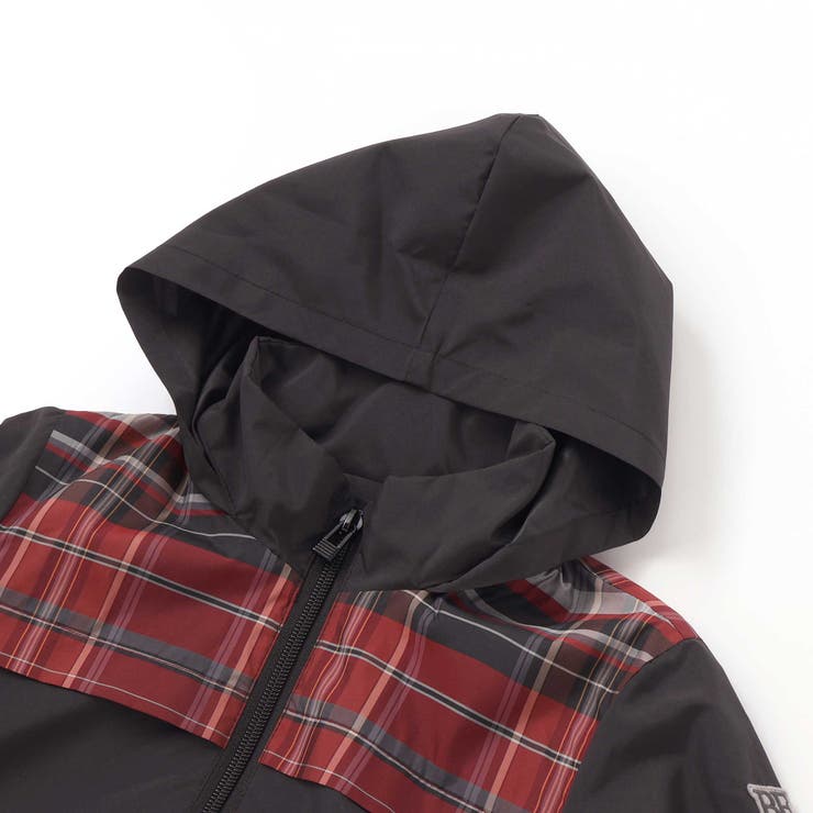 【お揃い】タフタ+チェック切り替えジップアップブルゾン(95~150cm) | BeBe Petits Pois Vert | 詳細画像20 