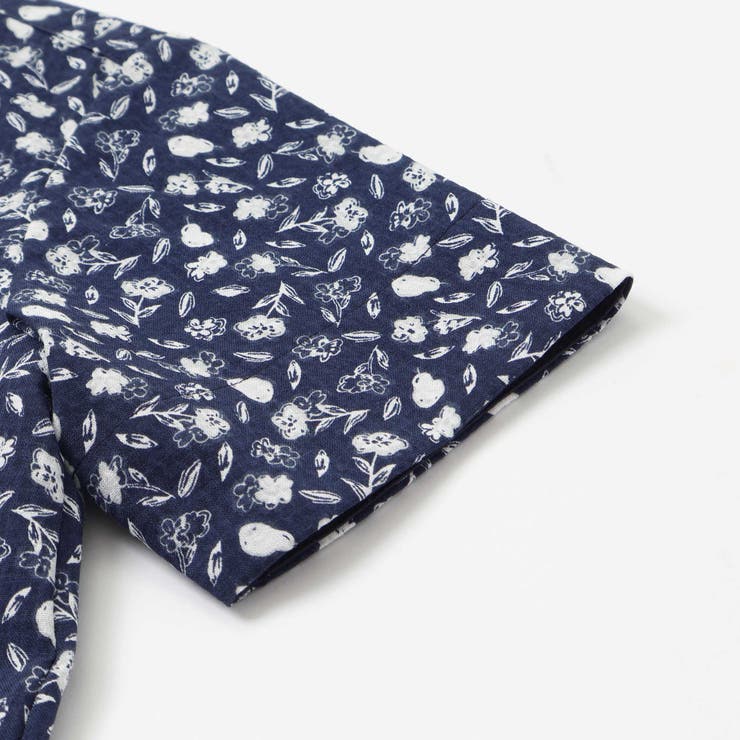 【お揃い】ボタニカル柄シャツ(95~150cm) | BeBe Petits Pois Vert | 詳細画像11 