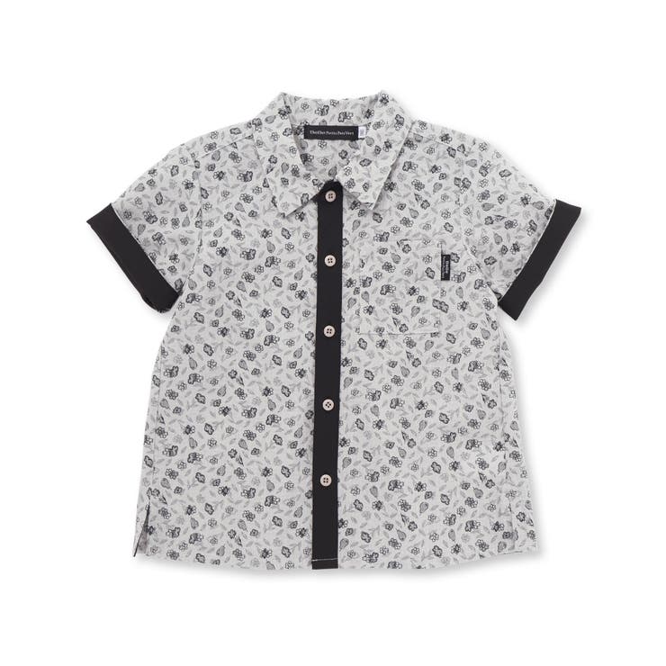 【お揃い】ボタニカル柄シャツ(95~150cm) | BeBe Petits Pois Vert | 詳細画像12 