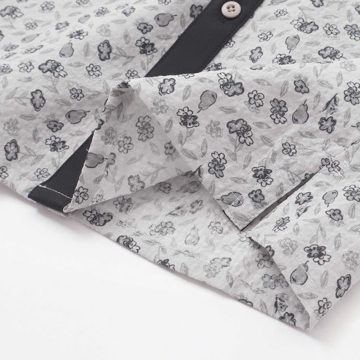 【お揃い】ボタニカル柄シャツ(95~150cm) | BeBe Petits Pois Vert | 詳細画像16 