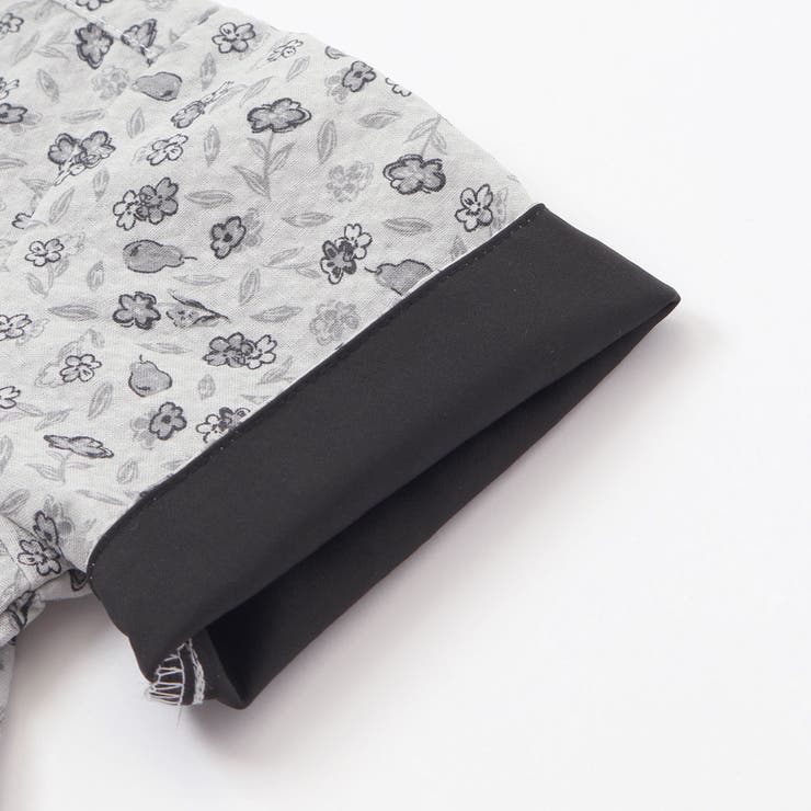 【お揃い】ボタニカル柄シャツ(95~150cm) | BeBe Petits Pois Vert | 詳細画像18 