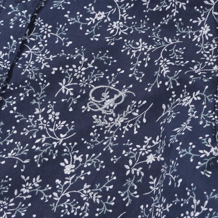 スカラップ襟ブロード花柄シャツ(110~150cm) | BeBe Petits Pois Vert | 詳細画像11 