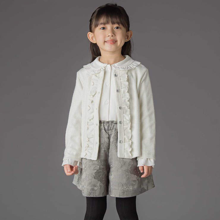 丸襟フリル長袖ブラウス(95~150cm) | BeBe Petits Pois Vert | 詳細画像6 