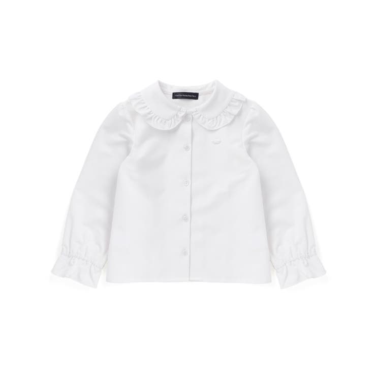 丸襟フリル長袖ブラウス(95~150cm) | BeBe Petits Pois Vert | 詳細画像7 