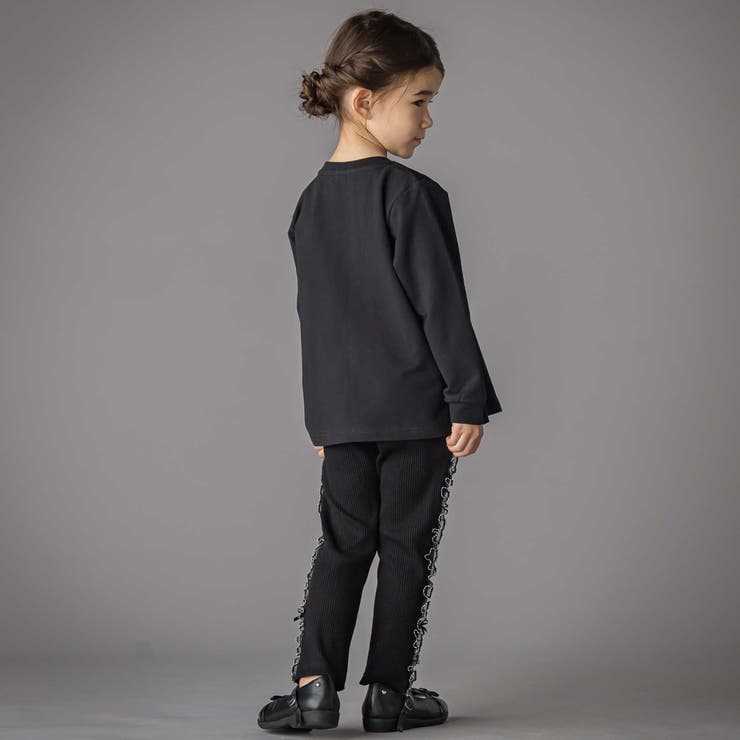 花ストレッチフロントプリーツAライントレーナー(95~160cm) | BeBe Petits Pois Vert | 詳細画像6 