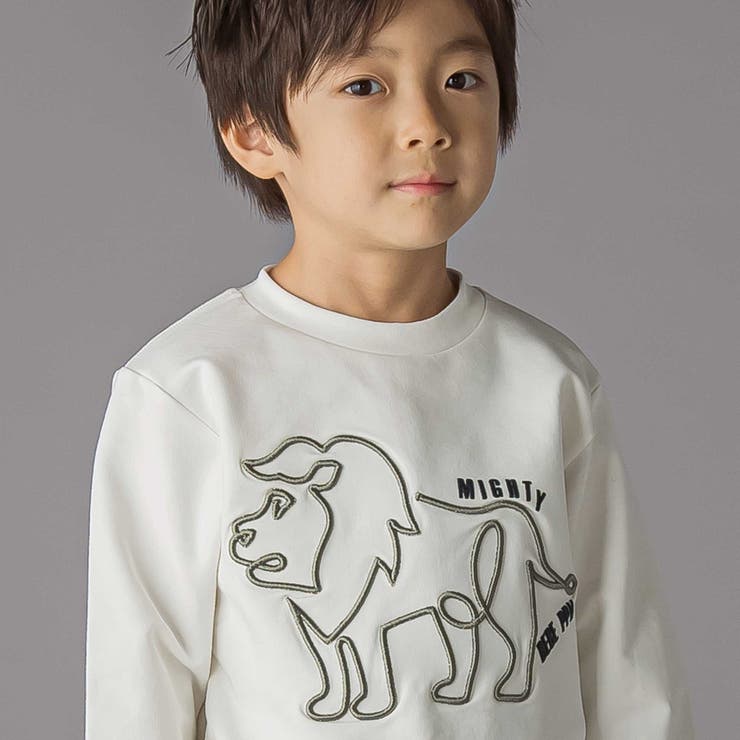 コード刺しゅうライオントレーナー(95~150cm) | BeBe Petits Pois Vert | 詳細画像4 