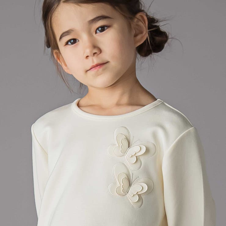 ウエストギャザーちょうちょトレーナー(95~150cm) | BeBe Petits Pois Vert | 詳細画像3 