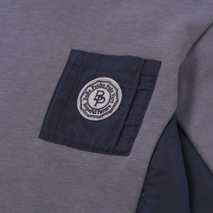 裏毛×タフタ切り替えトレーナー(95~160cm) | BeBe Petits Pois Vert | 詳細画像12 