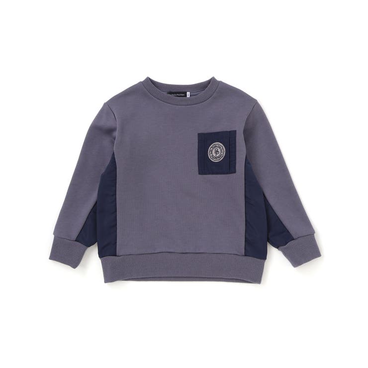 裏毛×タフタ切り替えトレーナー(95~160cm) | BeBe Petits Pois Vert | 詳細画像9 