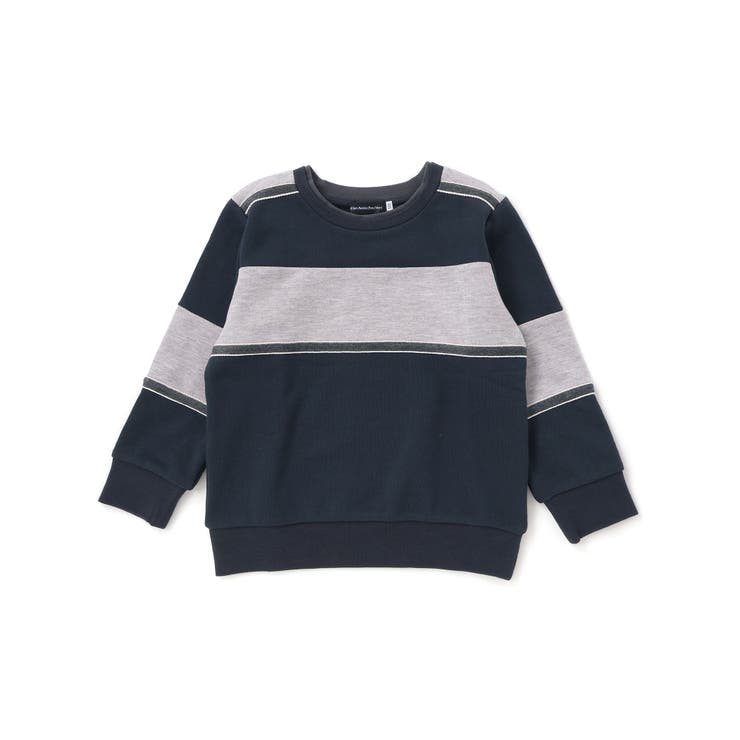 裏毛×鹿の子切り替えトレーナー(95~160cm) | BeBe Petits Pois Vert | 詳細画像10 