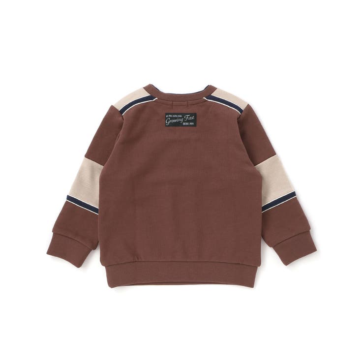 裏毛×鹿の子切り替えトレーナー(95~160cm) | BeBe Petits Pois Vert | 詳細画像20 