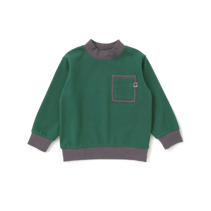 配色モックネックトレーナー(95~150cm) | BeBe Petits Pois Vert | 詳細画像10 