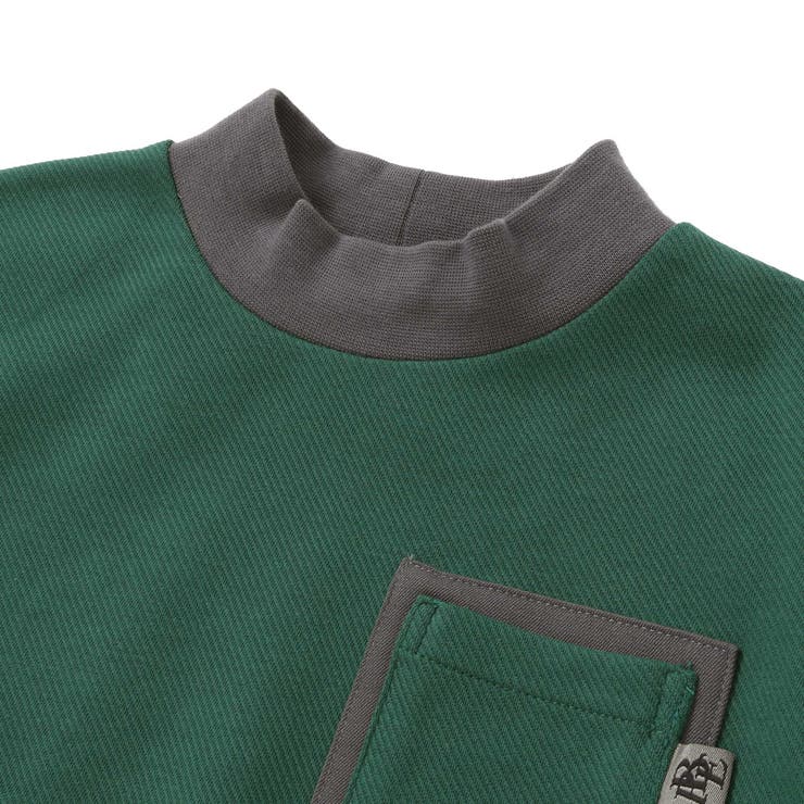 配色モックネックトレーナー(95~150cm) | BeBe Petits Pois Vert | 詳細画像12 