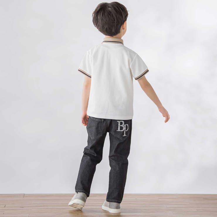 編立リブ鹿の子半袖ポロシャツ(95~150cm) | BeBe Petits Pois Vert | 詳細画像4 