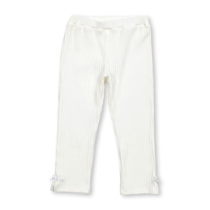 ホワイト | リブベーシックレギンス(95~150cm) | BeBe Petits Pois Vert