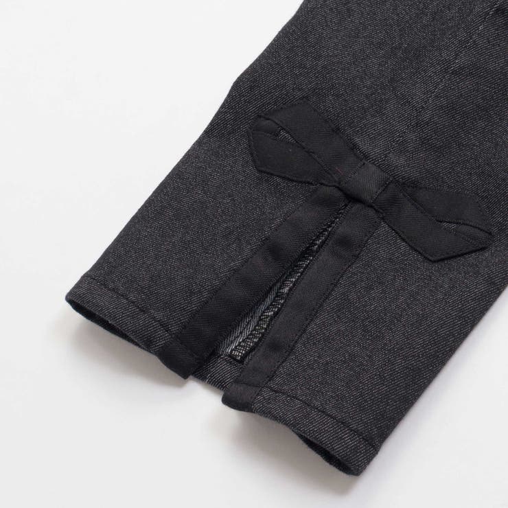 裾リボンスリット入りデニムパンツ(95~160cm) | BeBe Petits Pois Vert | 詳細画像16 