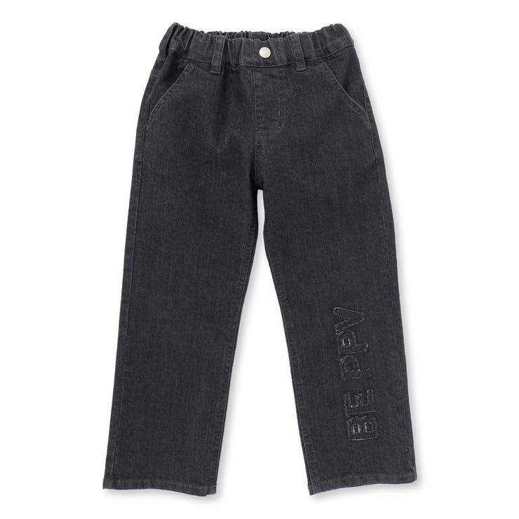 フリンジパッチロゴ入りストレッチデニムパンツ(95~160cm) | BeBe Petits Pois Vert | 詳細画像11 