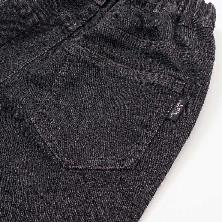 フリンジパッチロゴ入りストレッチデニムパンツ(95~160cm) | BeBe Petits Pois Vert | 詳細画像14 