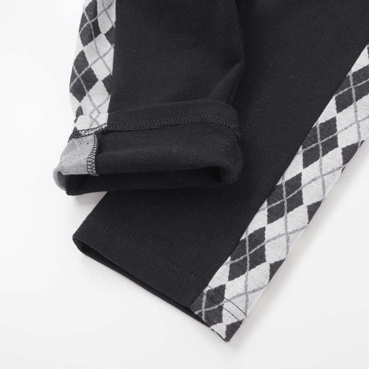 【お揃い】アーガイル+裏毛切り替えパンツ(95~160cm) | BeBe Petits Pois Vert | 詳細画像16 