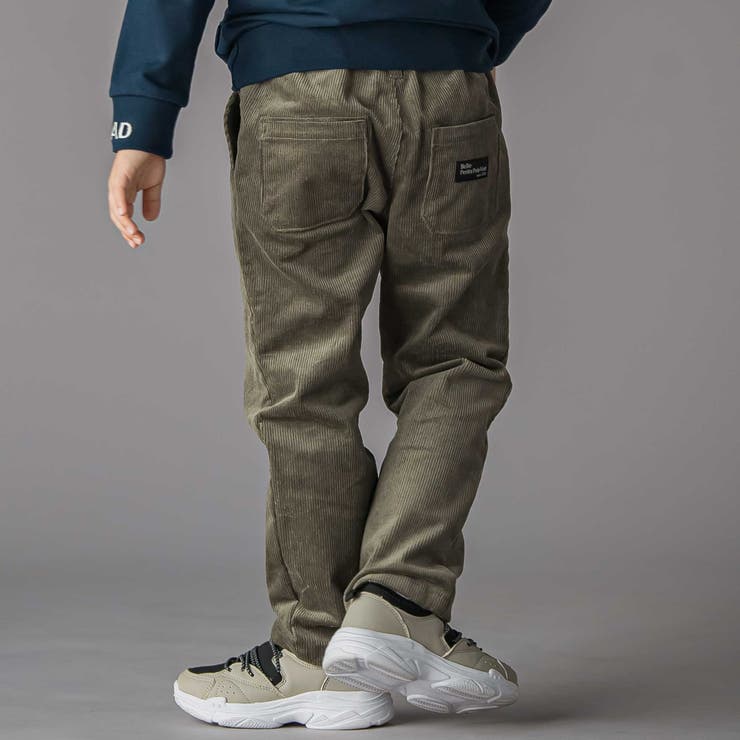 ウエストタブデザインコーデュロイロングパンツ(95~160cm) | BeBe Petits Pois Vert | 詳細画像4 