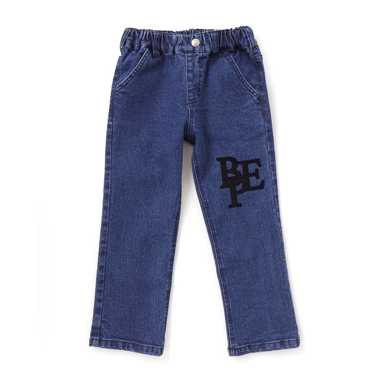 フロッキープリントストレッチロングデニムパンツ(95~160cm) | BeBe Petits Pois Vert | 詳細画像10 